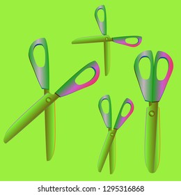 Great fairy kit gradient multicolor instrument scissors.