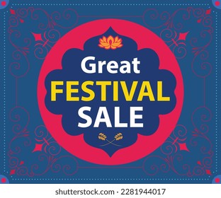 Great festival sale vector unit