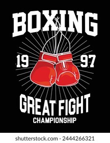 Great Fight Boxing T-shirt Design