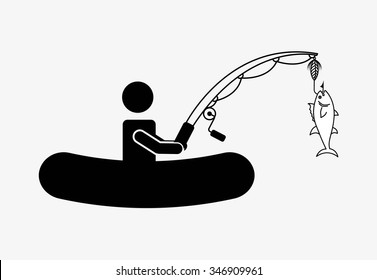 great fishing design, vector illustration eps10 graphic 