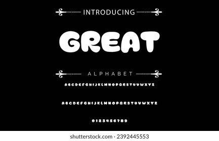 Great font modern bouncy typeset, lively friendly alphabet. Playful cheerful letters in Los Muertos Mexican style for menus, labels, signage, ads, crafts and comic book. Vector typographic design