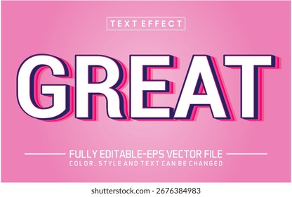 Great font Text effect editable	