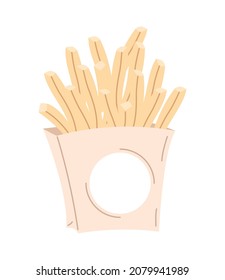 great french fries over white