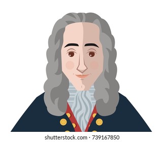 Great French Philosopher Stock Vector (Royalty Free) 739167850 ...