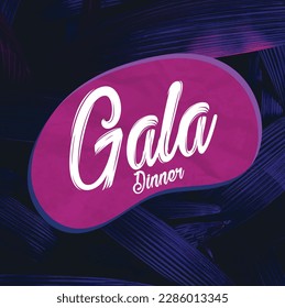 great gala dinner background vector illustration 