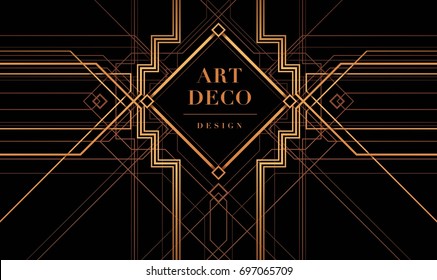 The Great Gatsby Deco Style Vector