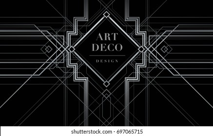 The Great Gatsby Deco Style vector