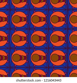 Great glamorous magian abstract background multicolor geometric seamless pattern grid.