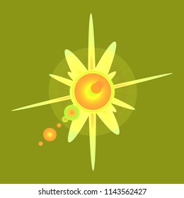 Great glamorous magical abstract object glow splash motion.