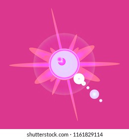 Great glamorous magical abstract object glow splash motion.