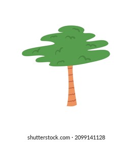 gran árbol verde sobre blanco