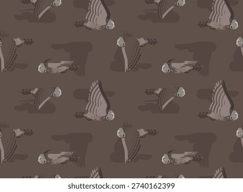 Great Grey Owl Flying Seamless Background Wallpaper Pattern