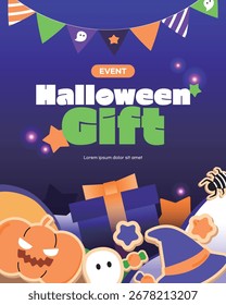 Una gran Plantilla de eventos de Halloween para escribir
