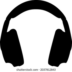 Great headphones for listening to music. Vector image.