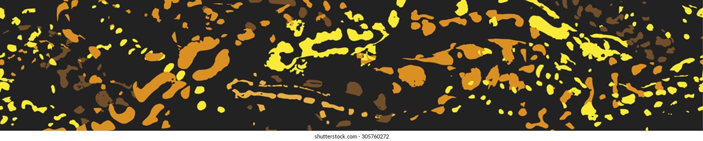 Great horisontally seamless vector background with salamander spots 
