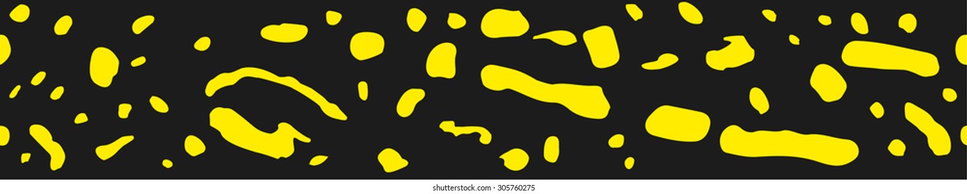 Great horisontally seamless vector background with salamander spots 