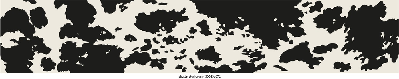 Great horizontally seamless vector background with Cow skin