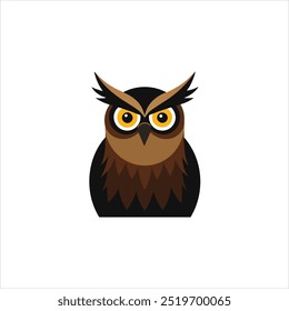 Great Horned Owl logo vector illustration