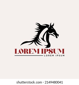 Great Horse Logo Design Vector