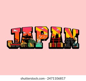 Great idea for a logo, brand or shirt, with Javanese writing design and some javanese building icons.