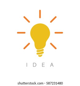 Great Idea - minimalist concept vector ilustration icon