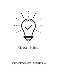 Great Idea Vector Line Icon