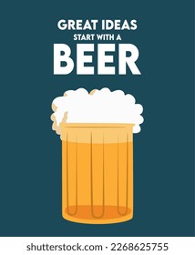 great ideas start with beer