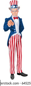 Great illustration of Uncle Sam pointing 