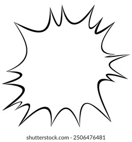Great impact! Vector illustration of an intense butterbur.