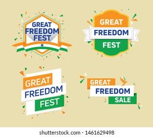 Great Indepandance Day India freedom sale discount vector