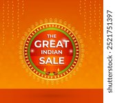 Great Indian Sale Unit, Diwali Theme, Lightning with Festival Background