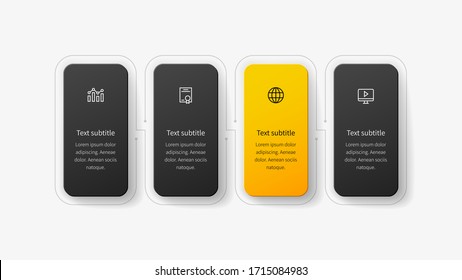 Great infographic for your business project. It is possible to use in powerpoint presentations, brochures, posters, catalogs. Use your icons, data and information.