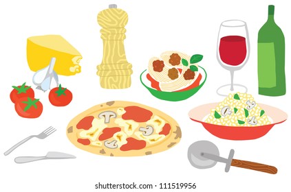 Great Italian Food Set