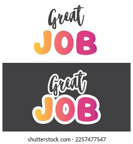 Great job. Beautiful greeting card poster with calligraphy color gradient text.