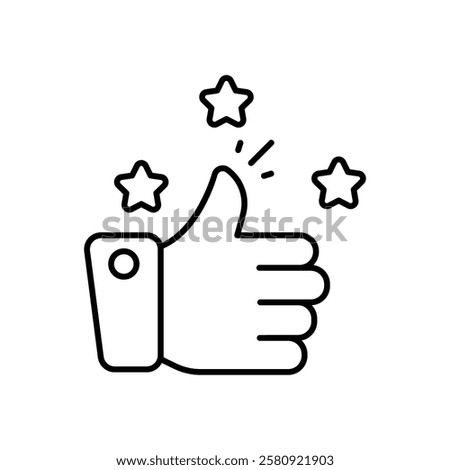 Great Job icon vector stock illustration