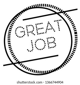 Great Job Stamp On White Stock Vector (Royalty Free) 1366744904 ...