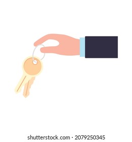 gran diseño de cadena de claves sobre blanco