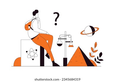 Great knowledge, Business Flat Style Illustration