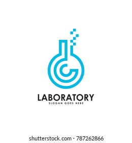 Great Laboratory Logo Variation Concept Lab Stock Vector (Royalty Free ...