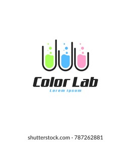 Great laboratory logo with variation concept. Lab logo vector art.