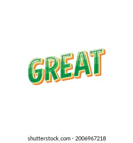 Great Lettering. Vector Illustration. Design For Blog Post Social Media