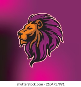 GREAT LION HEAD LOGO, king of the jungle animal vector illustrations