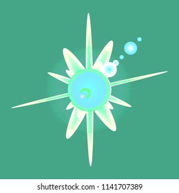 Great lovely magic abstract object glow splash motion.