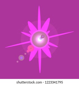 Great lovely magic abstract object glow splash motion.