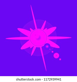 Great lovely magical abstract object glow splash motion.