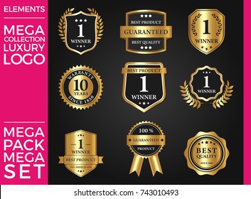 Great Luxury Set, Royal and Elegant Logo Template Vector Design Eps 10