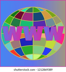 Great magic multicolored globe www.