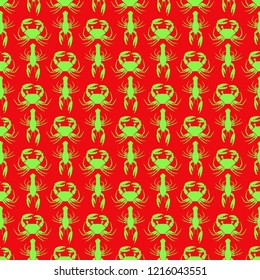 Great magical background animal crab mollusc.