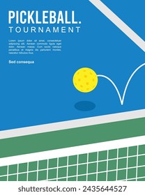 Tolles einprägsames Pickleball-Poster-Design am besten für Ihre digitale Grafik und Ihren Druck