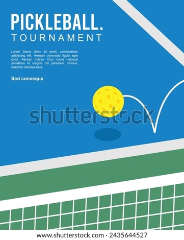 Great memorable pickleball poster design best for your digital graphic and print